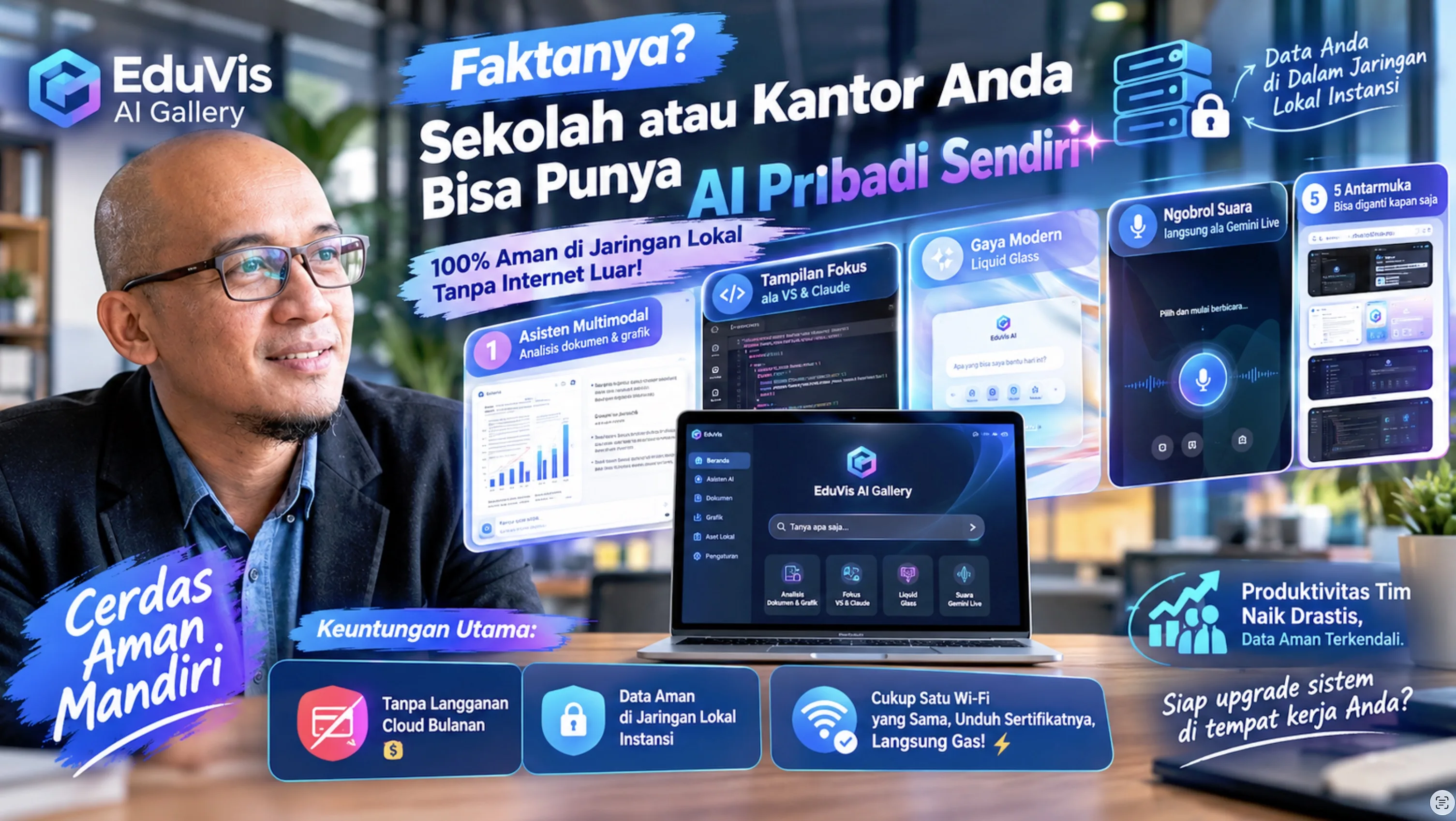 Menjalankan Asisten AI Lokal Sepenuhnya Secara Offline dengan EduVis AI Gallery