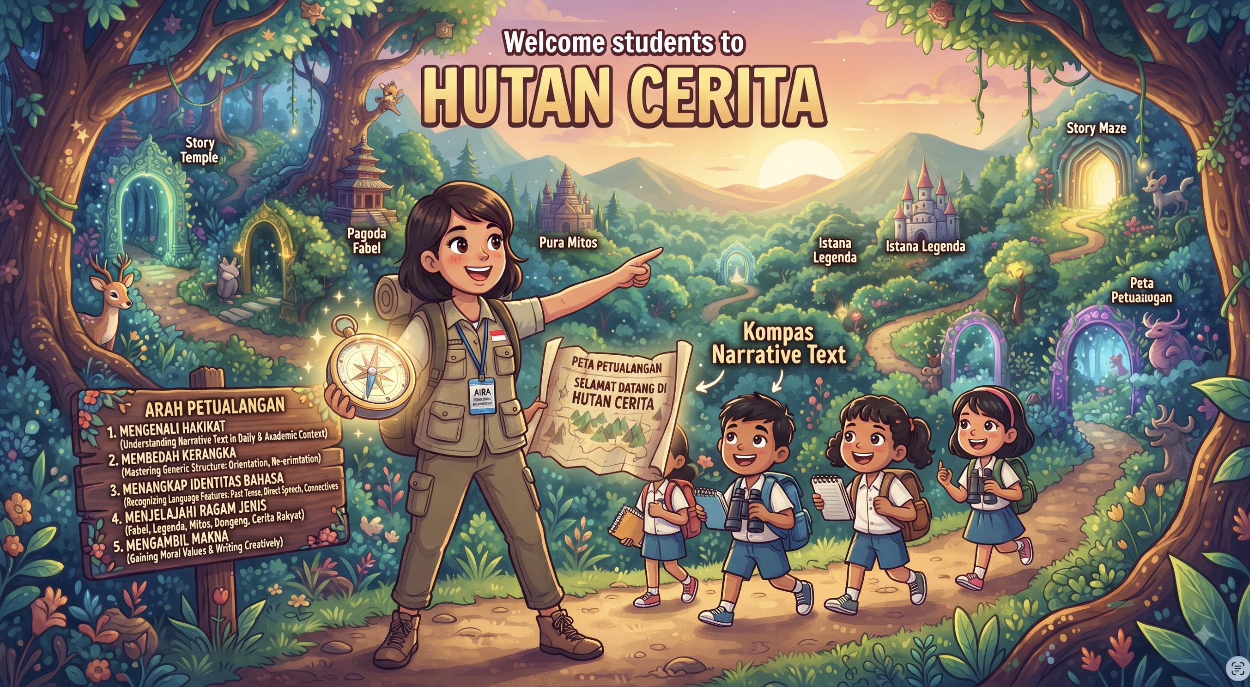 MODUL AJAR: JELAJAH DUNIA NARRATIVE TEXT (BAHASA INGGRIS)